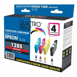 Pack 4 cartouches Quattro Print compatible Epson T1285 (Renard)