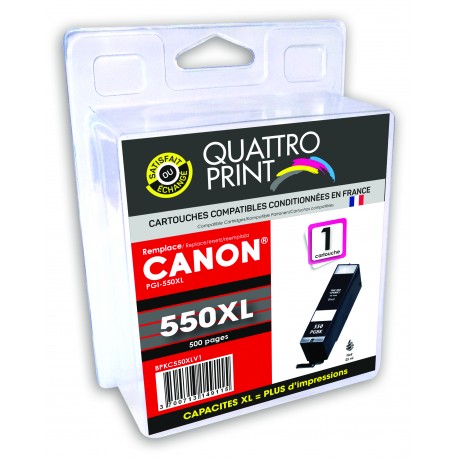 2 cartouches noires compatible Canon PGI-550XL