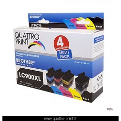 Pack 4 cartouches Quattro Print compatible LC-900